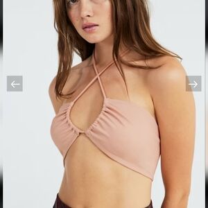 Sunday Best Blush Halter Top Size XS